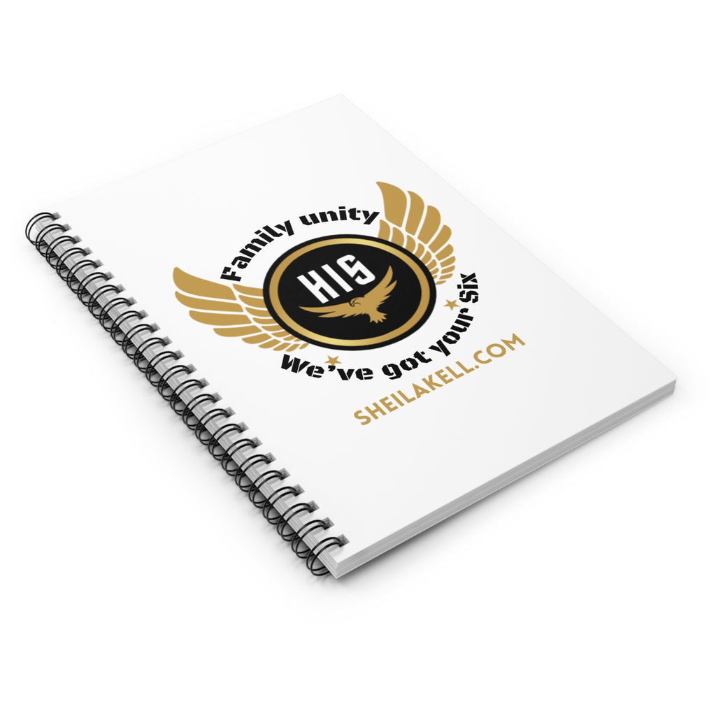 HIS Series Spiral Notebook — Branded Journal with Flame Heart Logo