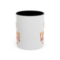 Fireline Hearts Accent Coffee Mug — Logo Coffee Cup (11/15oz)