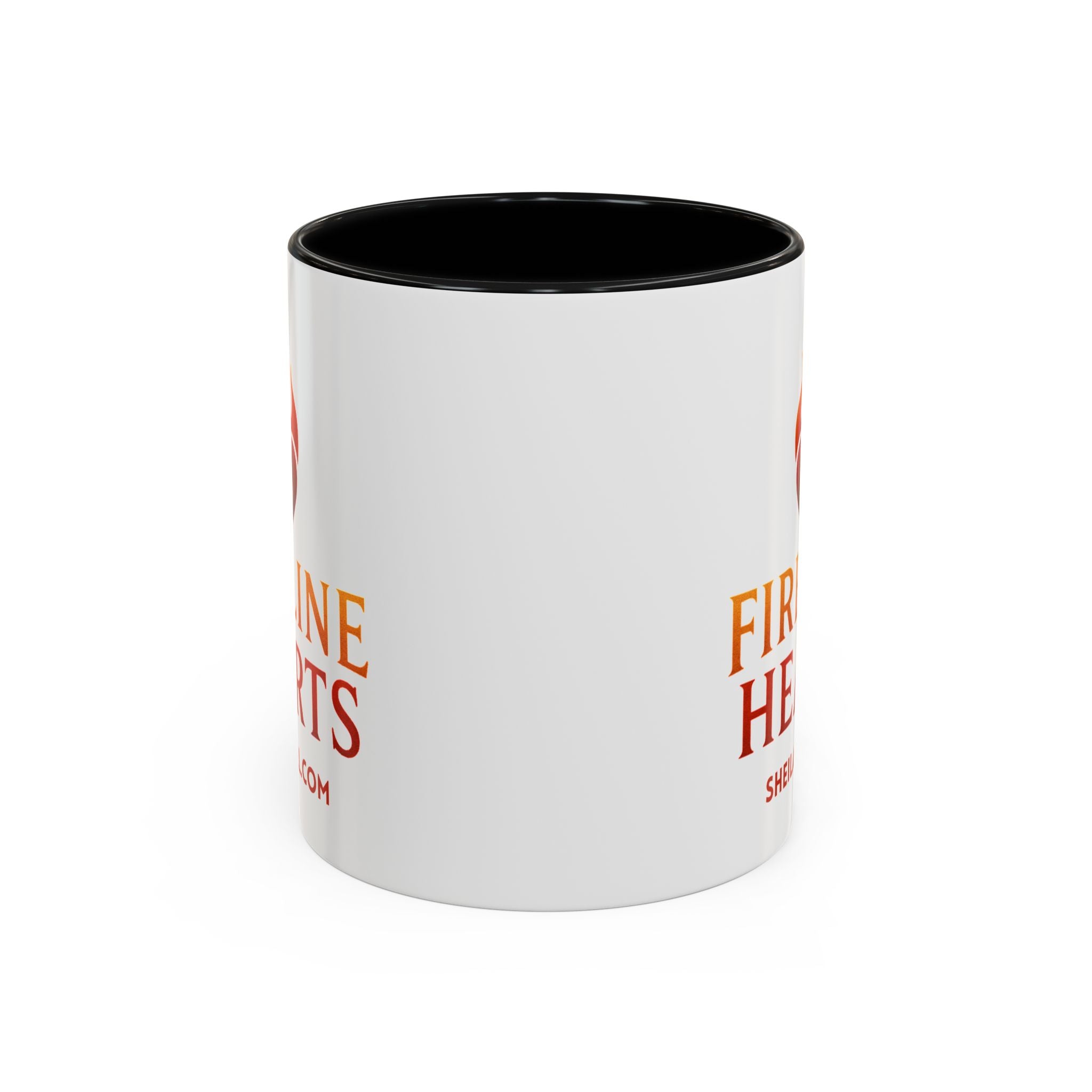 Fireline Hearts Accent Coffee Mug — Logo Coffee Cup (11/15oz)