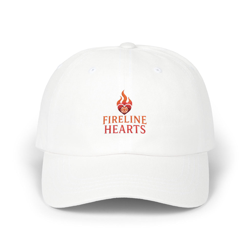 Fireline Hearts Dad Cap — Embroidered Flame Logo Baseball Hat