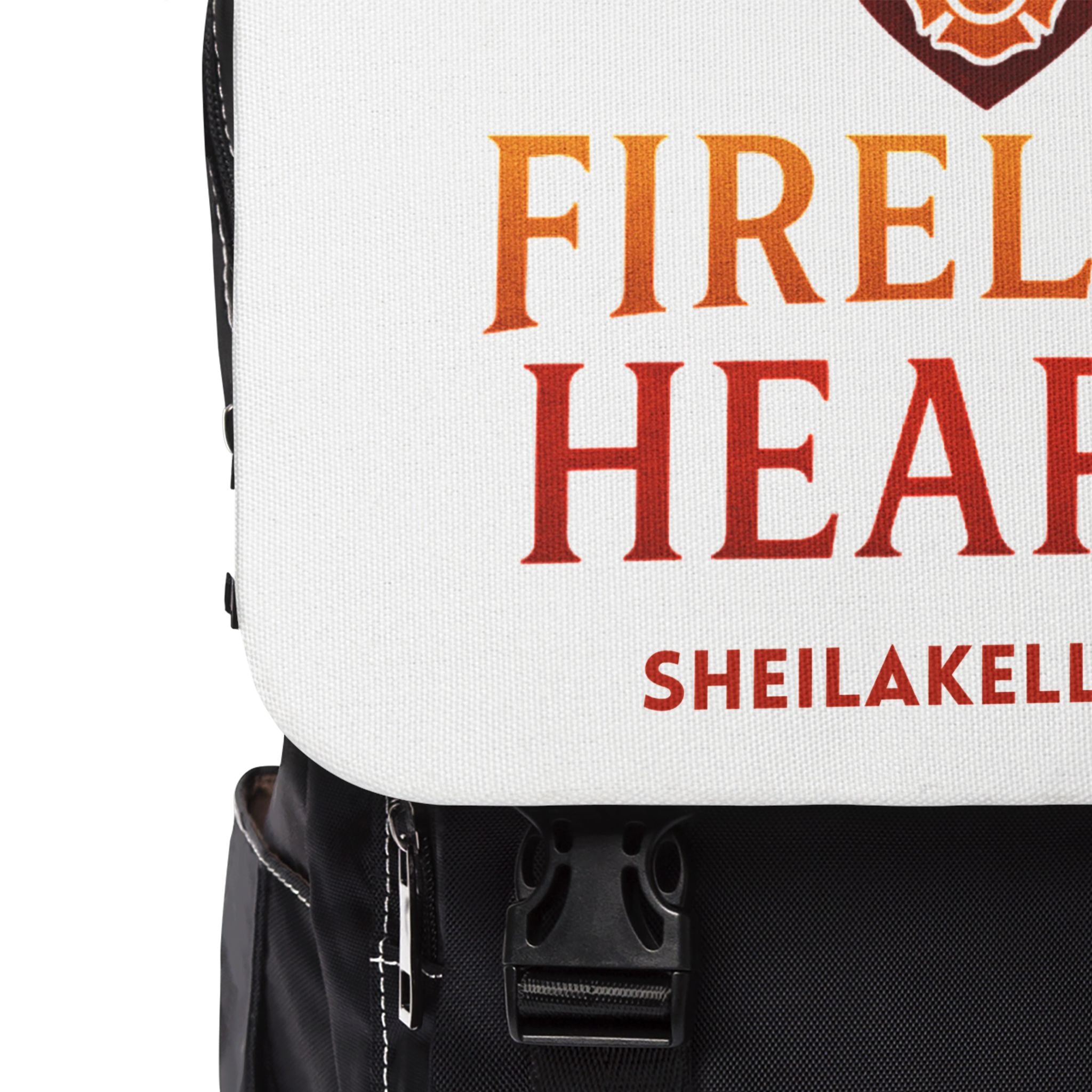 Fireline Hearts Shoulder Backpack — Fire-Themed Casual Bookbag (sheilakell.com)