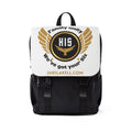 HIS Series Shoulder Backpack — Fire-Themed Casual Bookbag