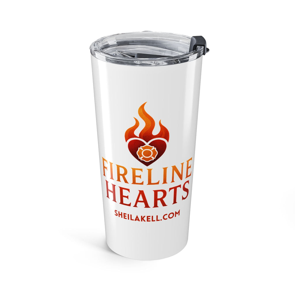 20oz Firefighter Tumbler - "HIS Series and Fireline Hearts" Insulated Travel Cup