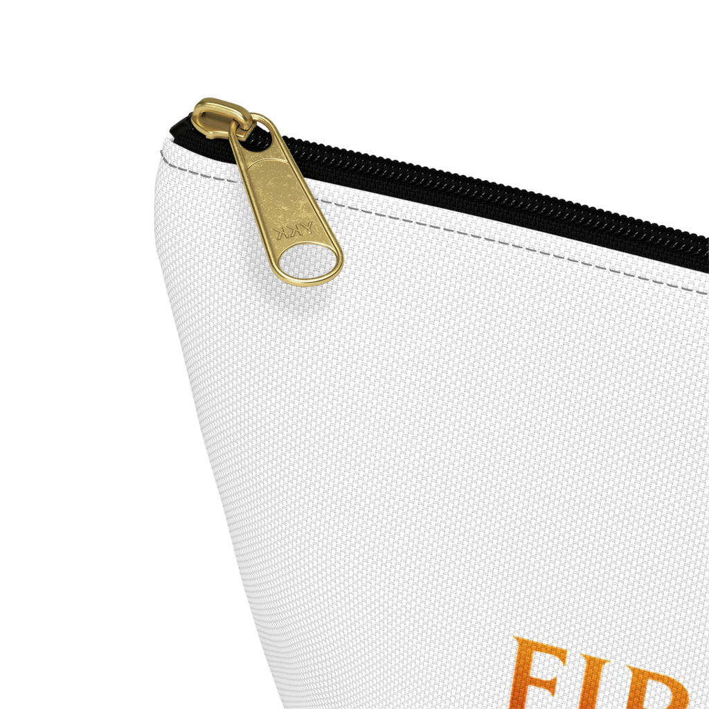 Accessory Pouch — Fireline Hearts & Family Unity Zippered T-Bottom Makeup Bag