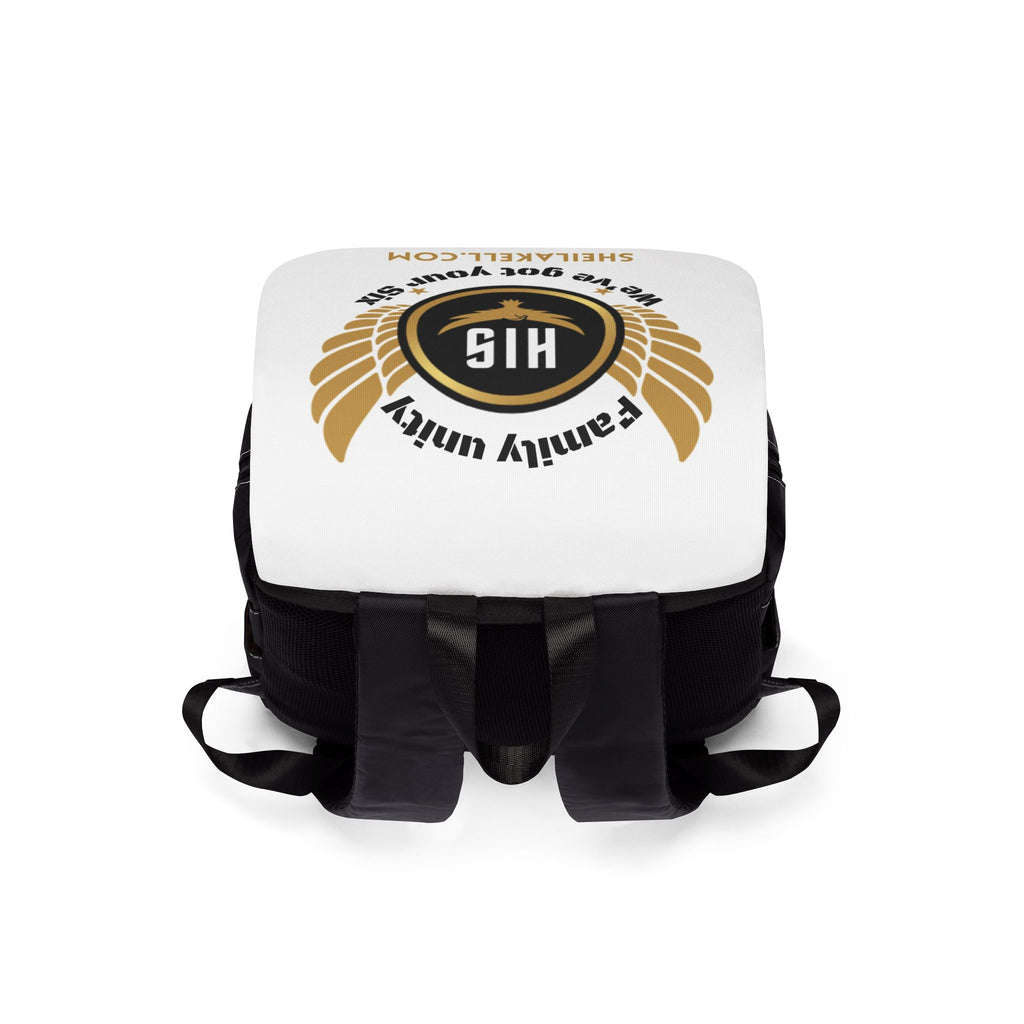 HIS Series Shoulder Backpack — Fire-Themed Casual Bookbag