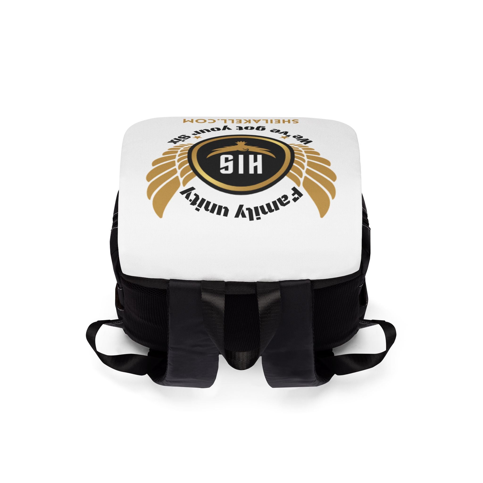 HIS Series Shoulder Backpack — Fire-Themed Casual Bookbag