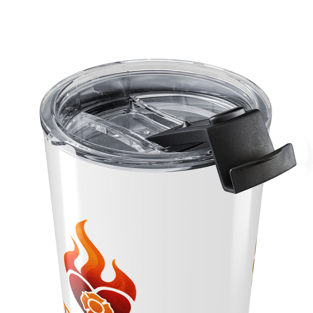 20oz Firefighter Tumbler - "HIS Series and Fireline Hearts" Insulated Travel Cup