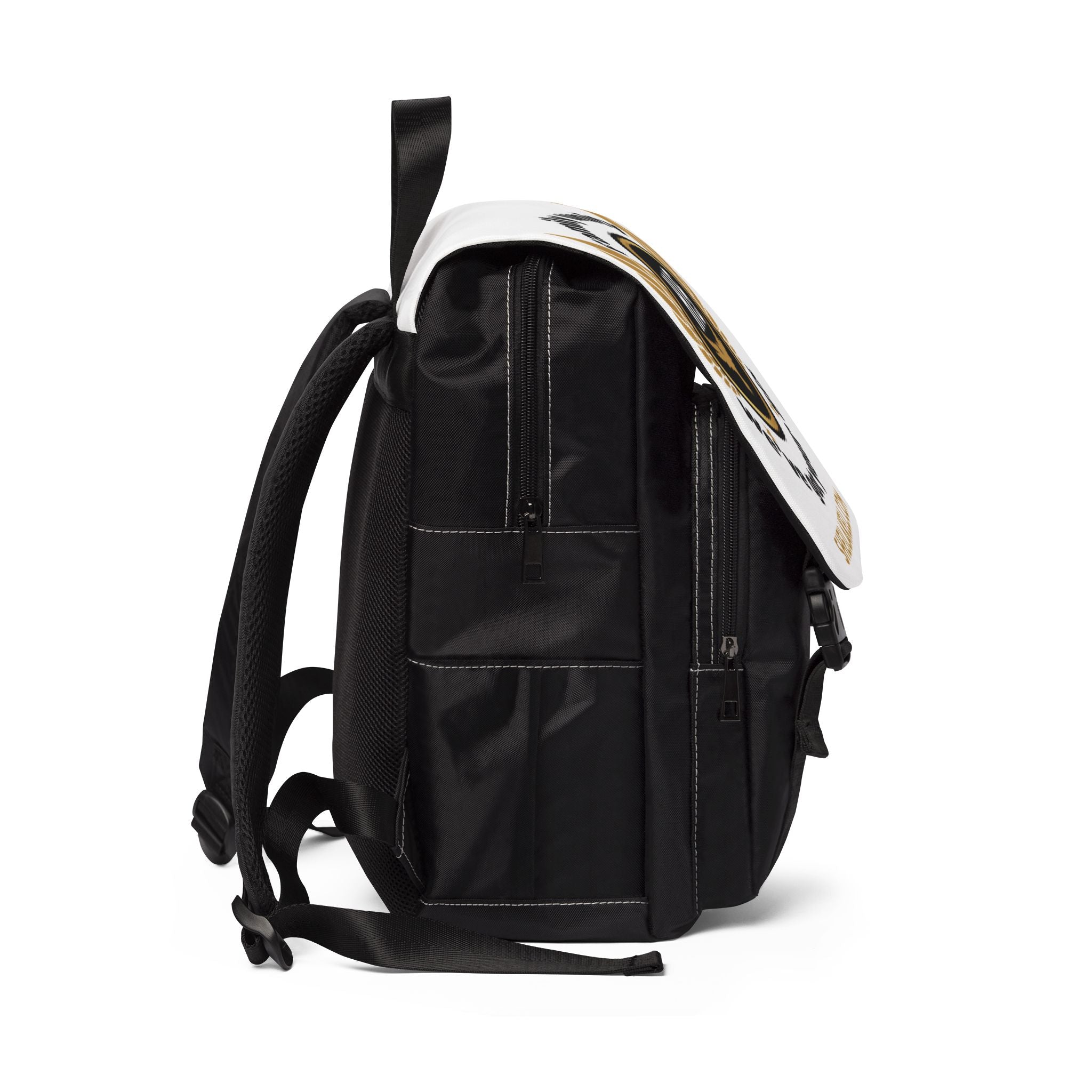 HIS Series Shoulder Backpack — Fire-Themed Casual Bookbag
