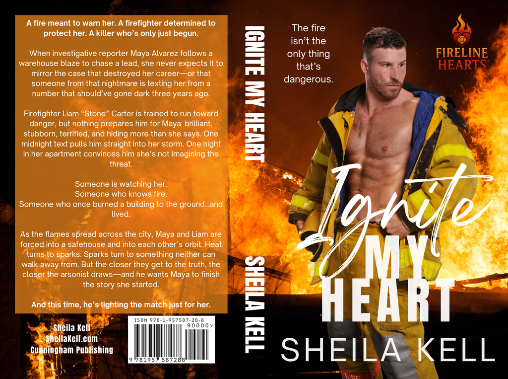 Ignite My Heart (Fireline Hearts Series) signed hardcover with designed edges and SWAG