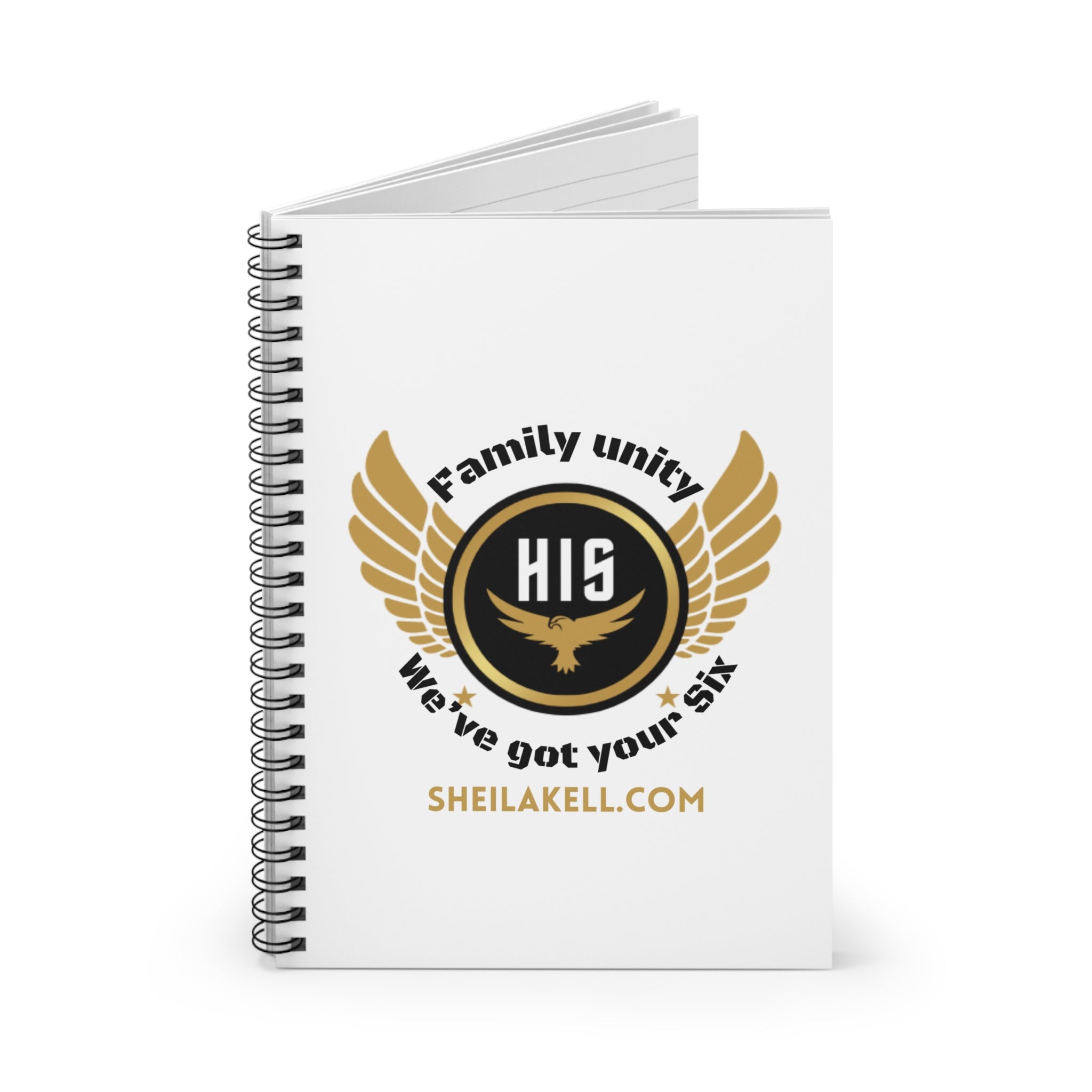 HIS Series Spiral Notebook — Branded Journal with Flame Heart Logo