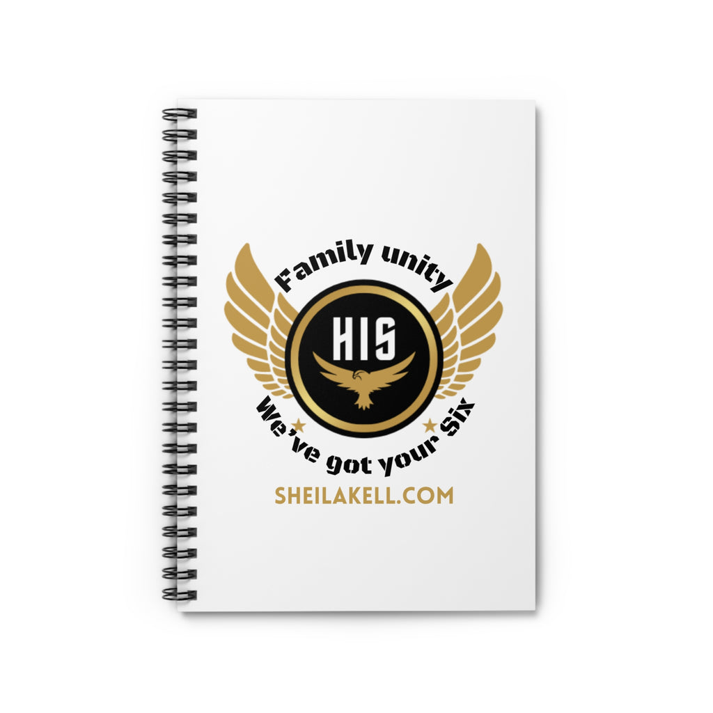 HIS Series Spiral Notebook — Branded Journal with Flame Heart Logo