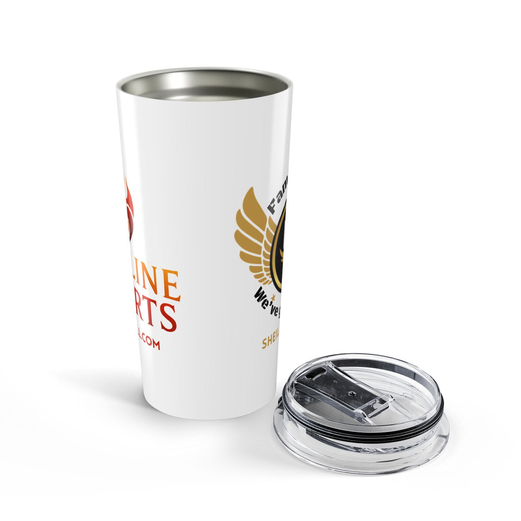 20oz Firefighter Tumbler - "HIS Series and Fireline Hearts" Insulated Travel Cup