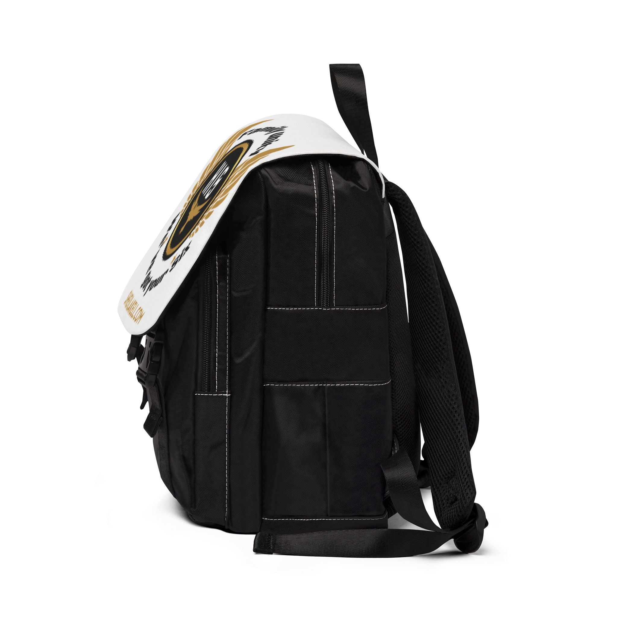 HIS Series Shoulder Backpack — Fire-Themed Casual Bookbag