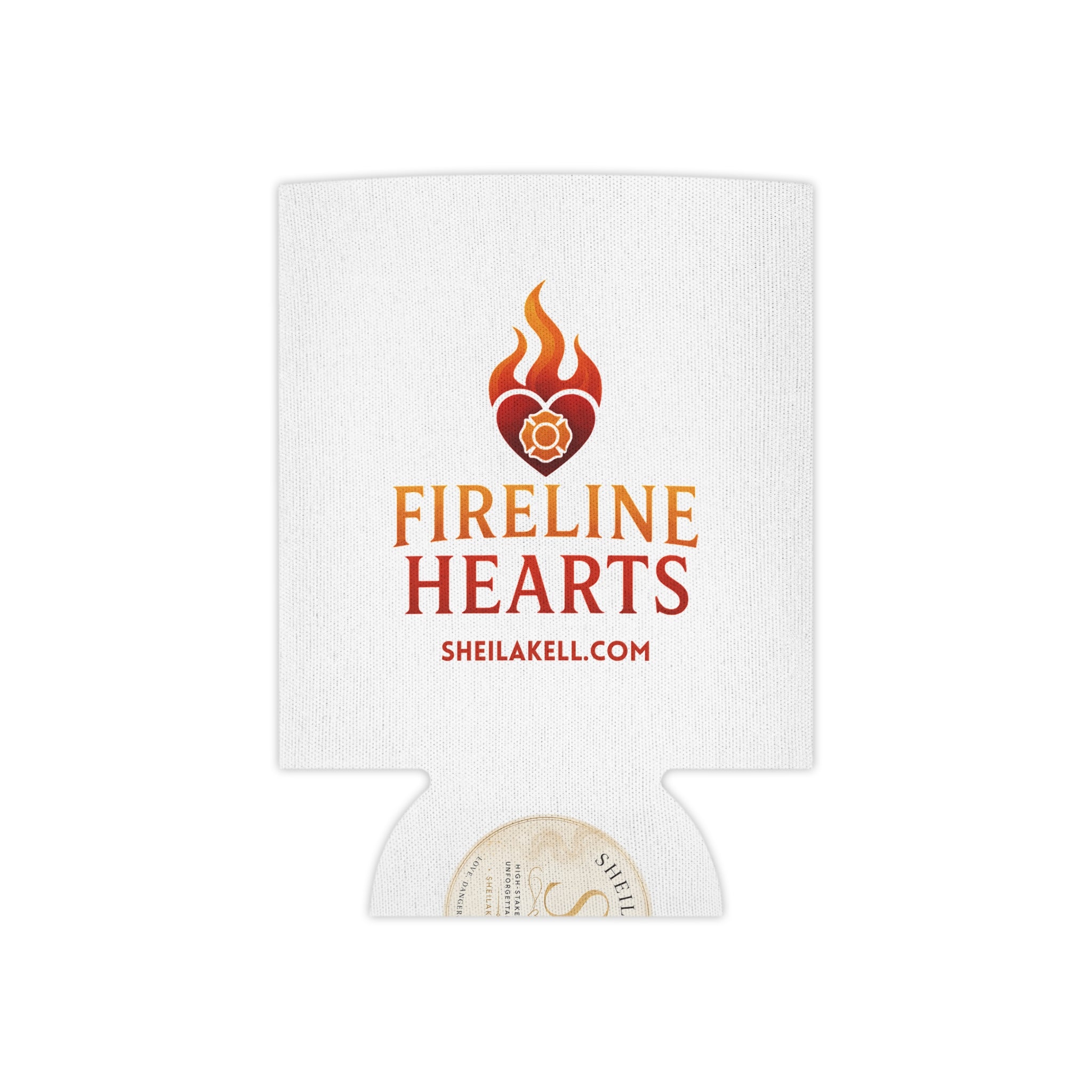 Can Cooler — Fireline Hearts Logo Cooler