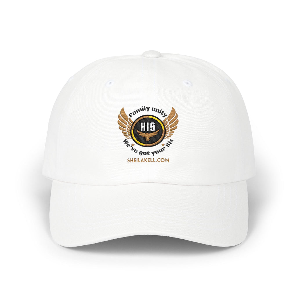 HIS Series Dad Cap — Embroidered Flame Logo Baseball Hat