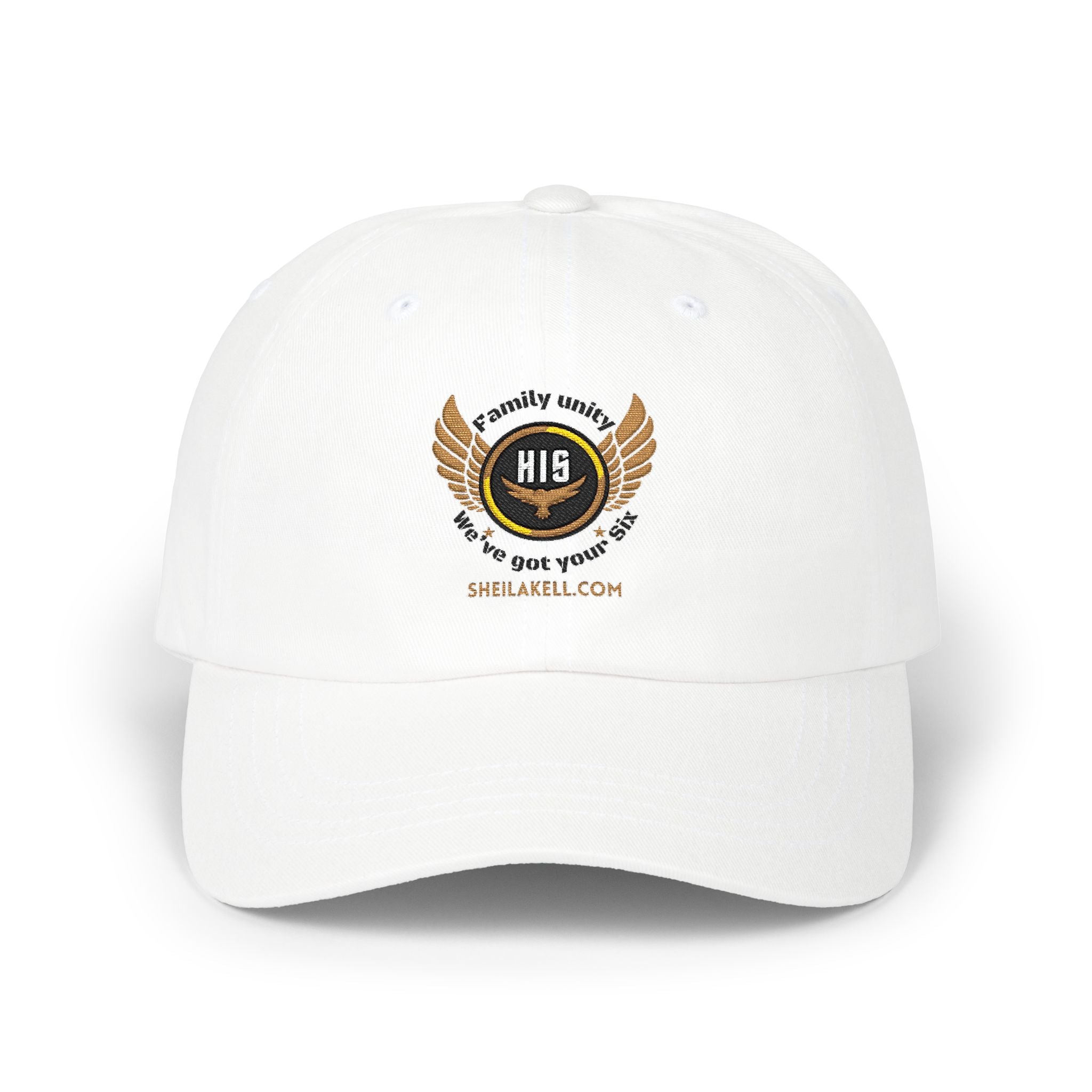 HIS Series Dad Cap — Embroidered Flame Logo Baseball Hat