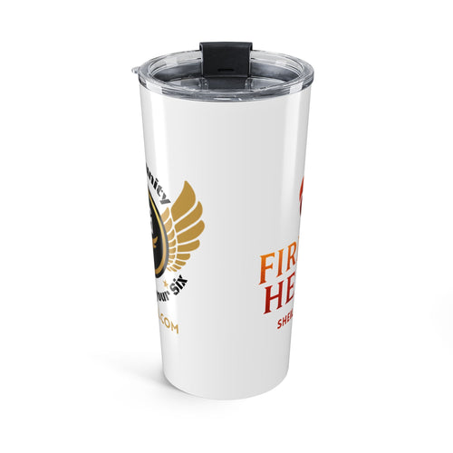 20oz Firefighter Tumbler - "HIS Series and Fireline Hearts" Insulated Travel Cup