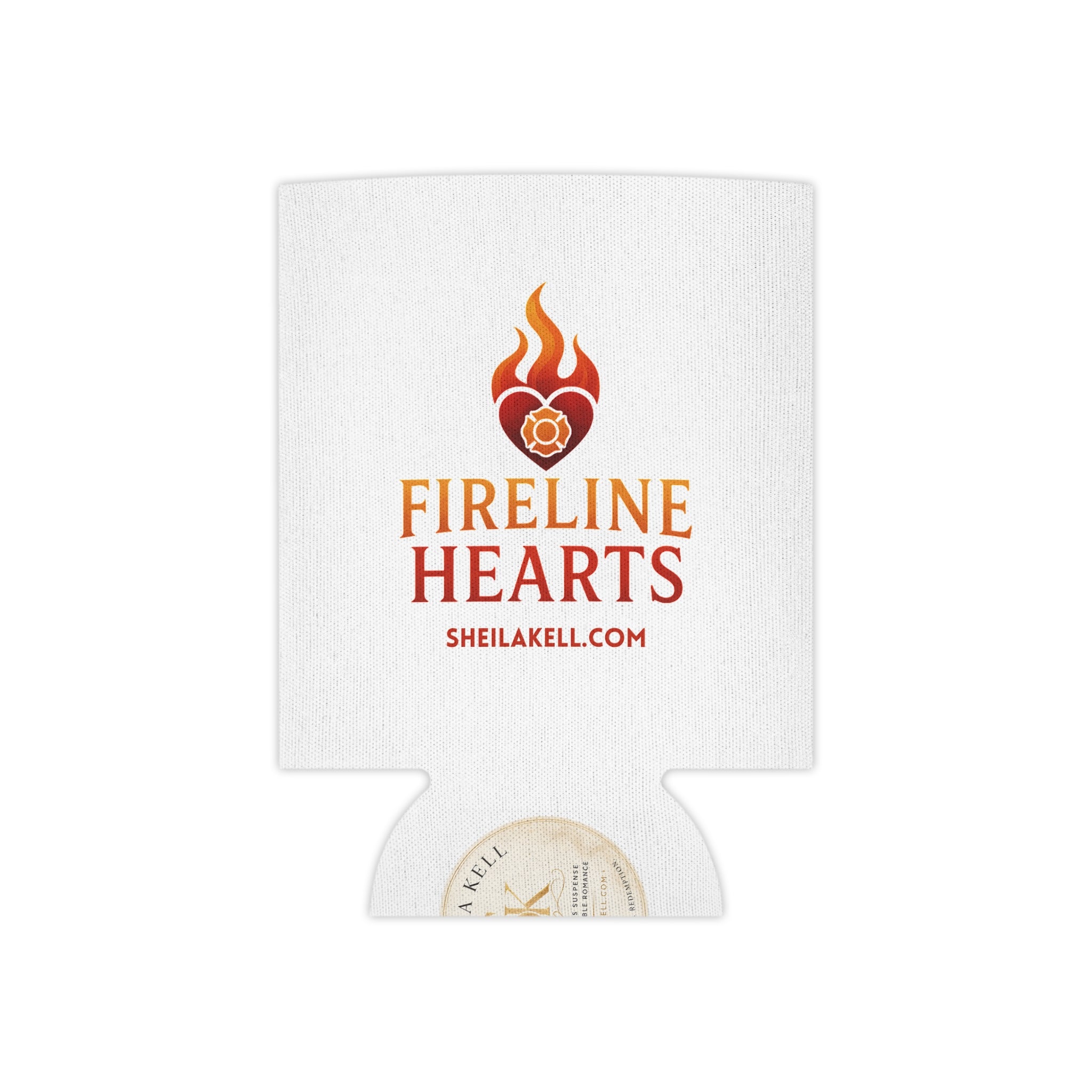 Can Cooler — Fireline Hearts Logo Cooler